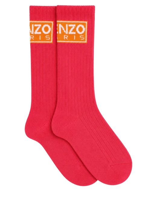 KENZO Red Paris Socks