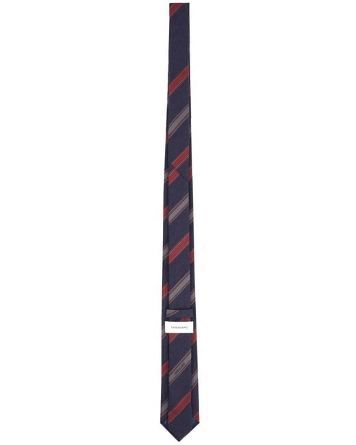 Ferragamo Blue Cravatta