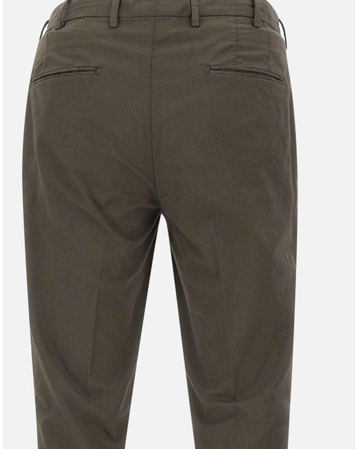 Devore Gray Cotton Silk Trousers for men