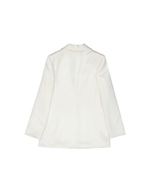 Blanca Vita White Satin Effect Jacket