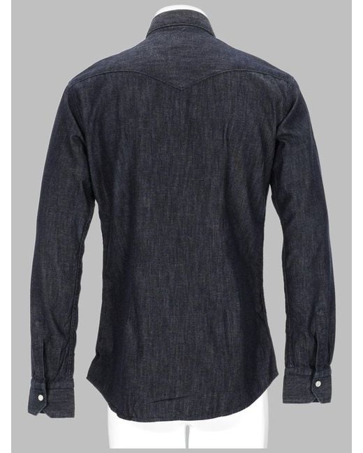 Brian Dales Blue Camicia for men