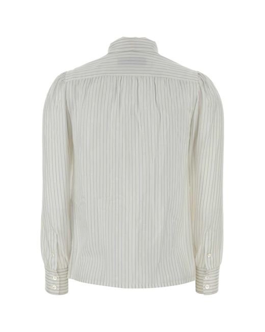 Gucci Gray Regular Stripes Shirt