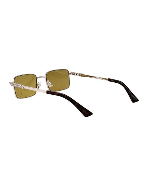 Bottega Veneta Yellow Metal Sunglasses