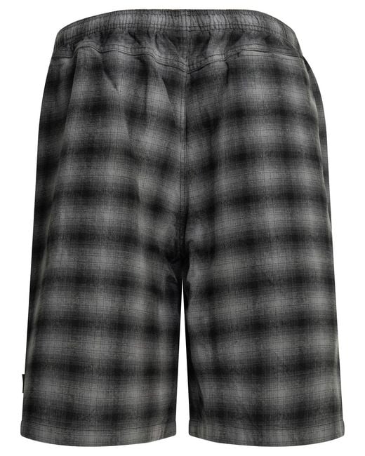 Stussy Gray Cotton Shorts for men