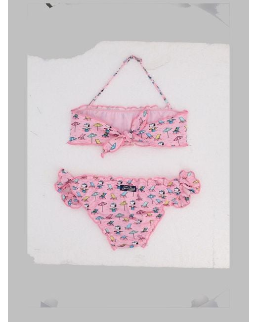 Mc2 Saint Barth Pink Mini Girls' Fun Swimwear Set