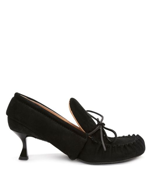 J.W. Anderson Black Loafer Kitten Heel Shoes