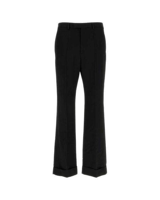 Valentino Garavani Black Wool Pant for men