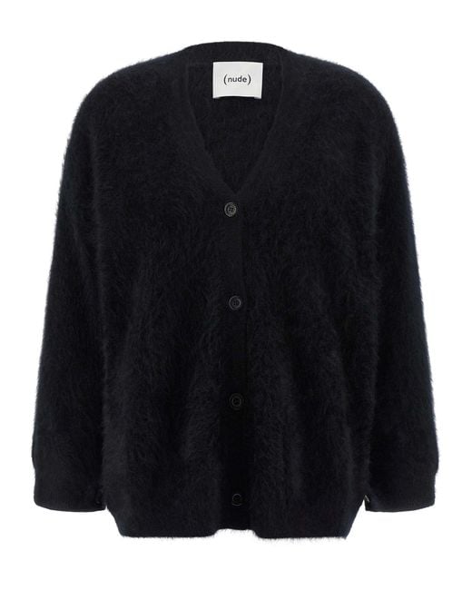 Nude Black Cashmere Cardigan