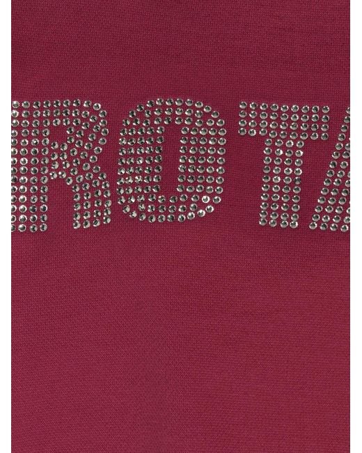 ROTATE BIRGER CHRISTENSEN Roteer Birger Christensen 'firma Rhinestone' Sweatshirt in het Red