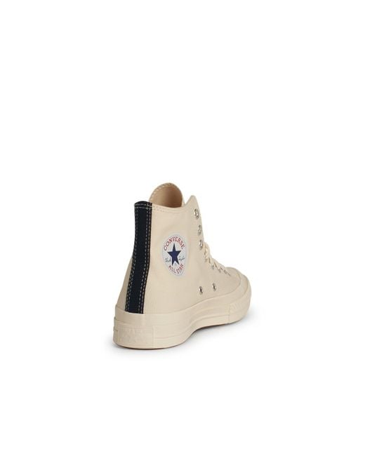 COMME DES GARÇONS PLAY White Tela Sneakers