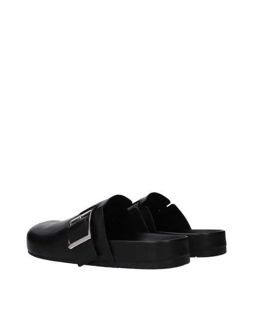 Loewe Black Ciabatte E Zoccoli Ease Uomo Pelle Nero