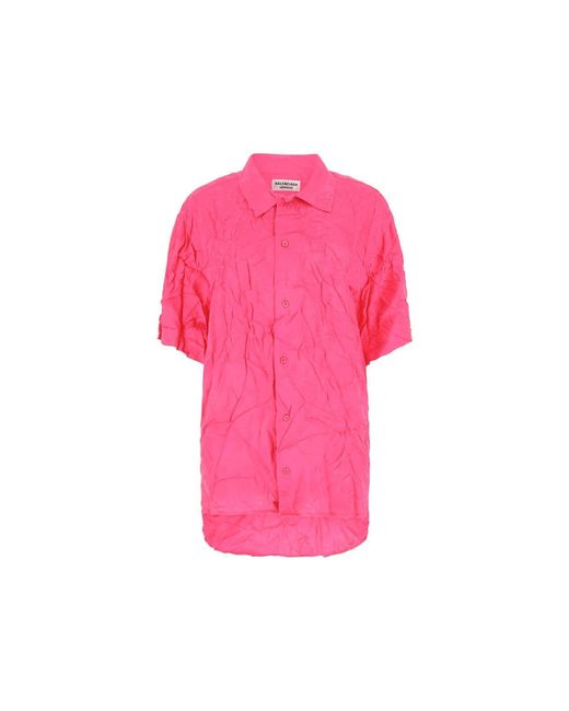 Balenciaga Pink Viscose Shirt
