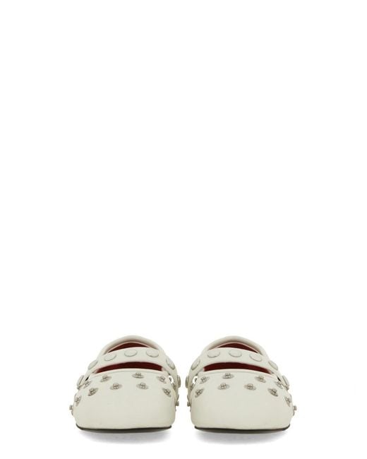 Stella McCartney White 'Ryder' Ballet Flats