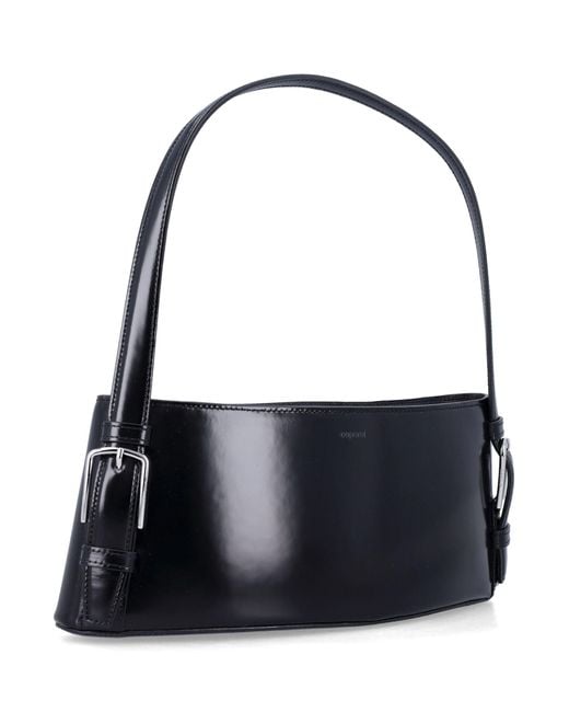 Coperni Black Ergonomic Leather Shoulder Bag