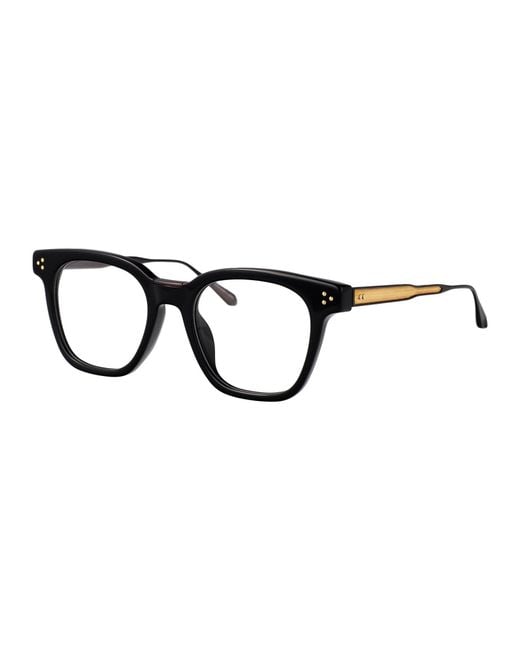Linda Farrow Black Mattnickel/Yellowgold/ Acetate Glasses