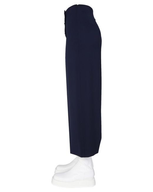 Boutique Moschino Blue Wide Leg Trousers