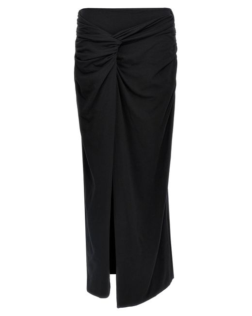 ROTATE BIRGER CHRISTENSEN Roteer Birger Christensen 'gemonteerde Gedraaide' Rok in het Black