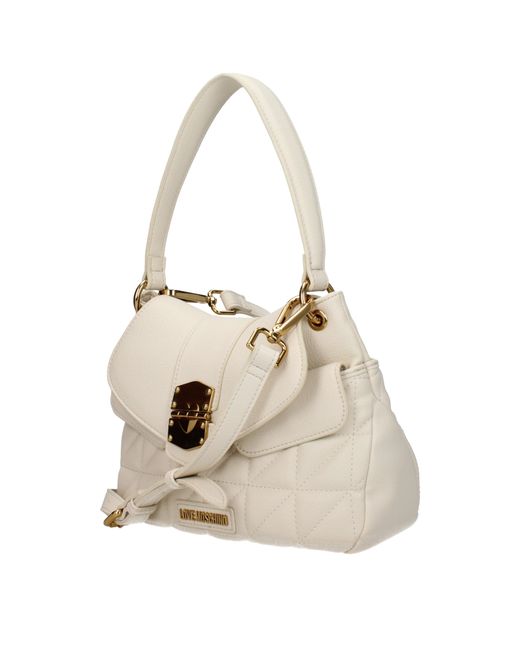 Love Moschino Natural Handbags Polyurethane/Butter