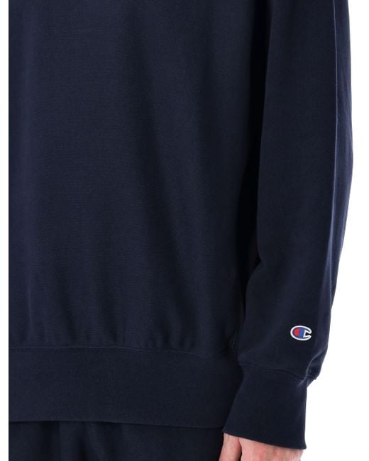 Champion Blue Relaxed-Fit Reverse Weave Sweatshirt for men