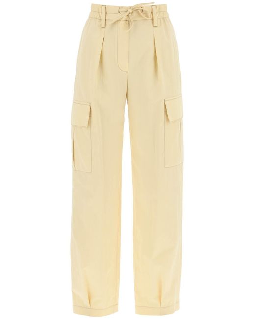 Gabardine pantalon utilitaire avec poches et Brunello Cucinelli en coloris Natural