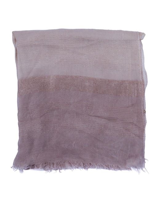 D'Aniello Purple Walton Stole Modal Polyester Scarf