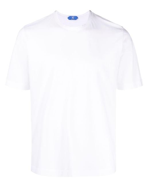 KIRED White Basic Cotton T-shirt for men