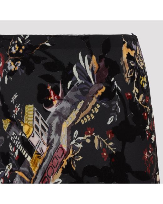 Etro Black Midi Skirt
