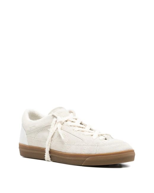 Santha White Love Cut Suede Cream