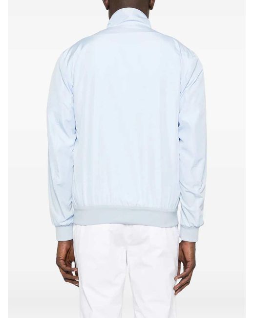 Kiton Blue Jacket With Zip Pocket for men