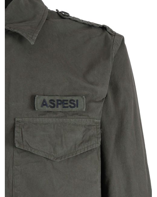 Aspesi Green Camicia Uomo