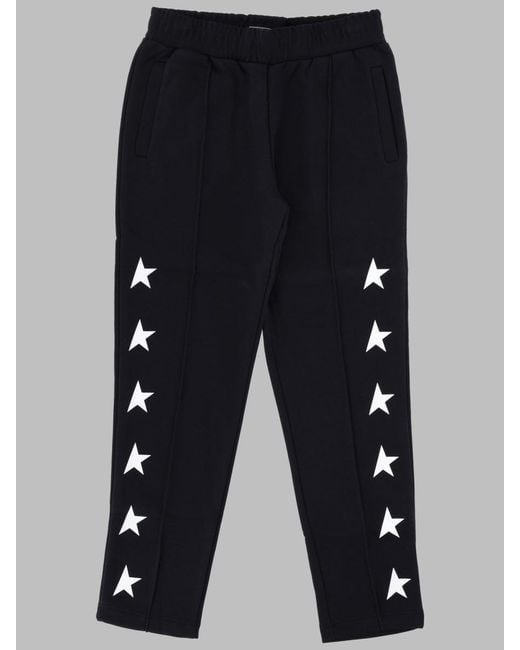Golden Goose Deluxe Brand Blue Mini Jogging Pants With Multistar Design