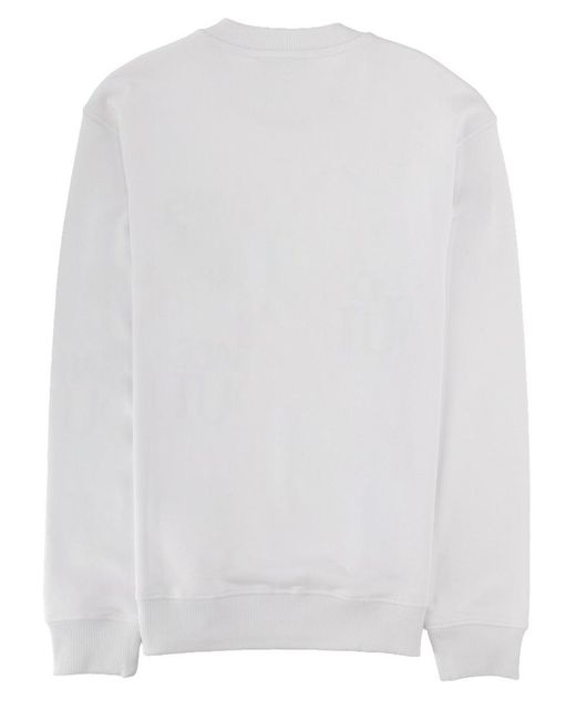 Versace Jeans Couture White Felpa Con Logo for men