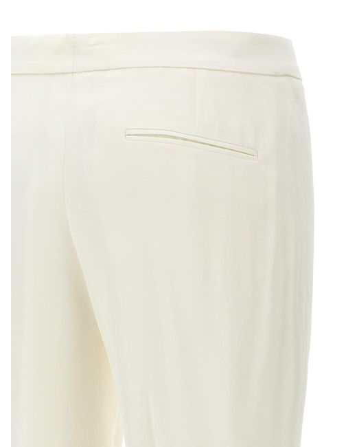 Alexander McQueen White Krepphose