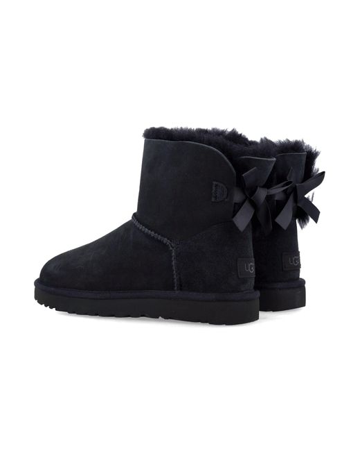 Ugg Blue Mini Bailey Bow Ii Boots