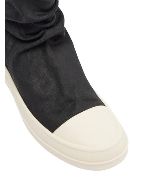 Rick Owens Black Drkshdw Denim Boots