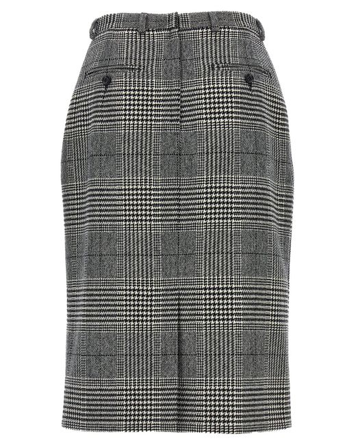 Dolce & Gabbana Gray 'Pied De Poul' Skirt for men