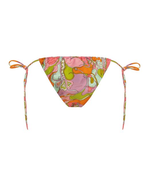Emilio Pucci White "Orchidee" Bikini Briefs