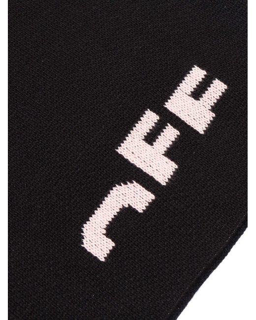 Off-White c/o Virgil Abloh Blue Type Logo Scarf Soft