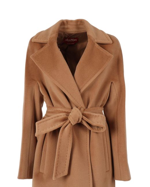 Max Mara Brown Belted Coats