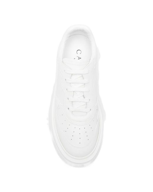Casadei White Sneakers Mit Plateausohle