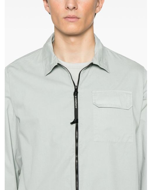C P Company Gray Overshirt 18Cmos124A110143G for men