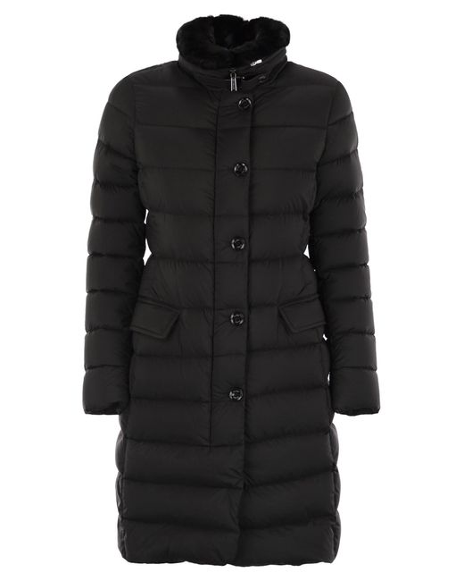 Moorer Vetiver S3 Long Down Jacket in het Black