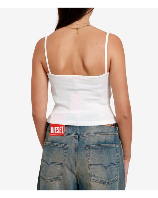 DIESEL White T Shirts And Polos