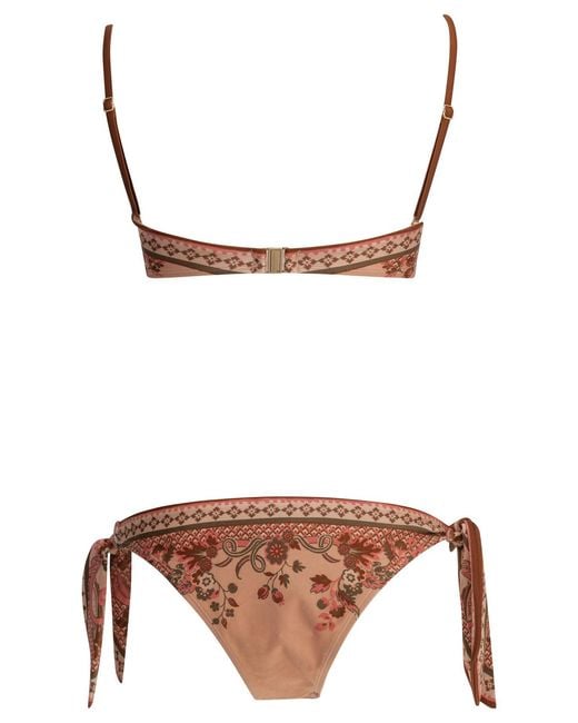 Zimmermann Brown "Aster" Bikini