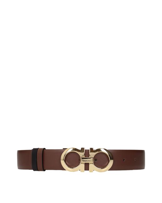 Ferragamo Brown Belts Leather