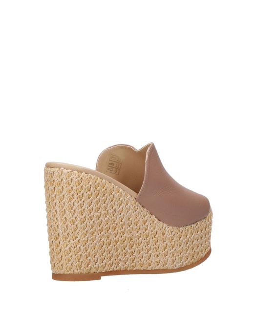 Espadrilles Brown Sandalen Lederbraun