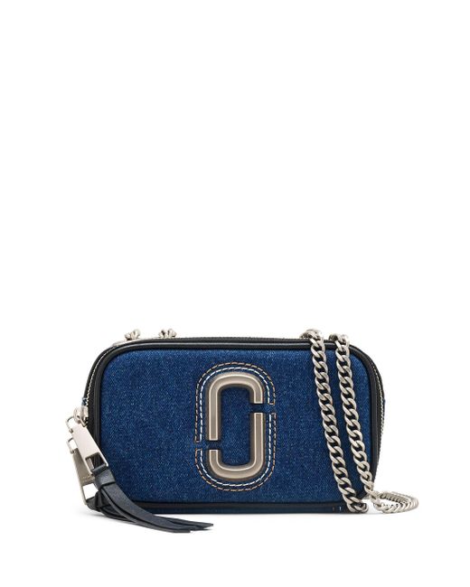 Marc Jacobs Blue Denim -Ketten -Umhängetasche in Indigo
