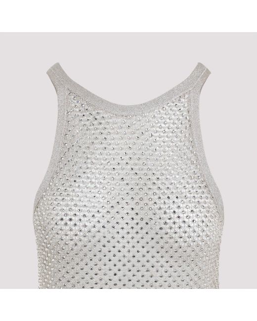 Tom Ford Gray Lurex Knit Top
