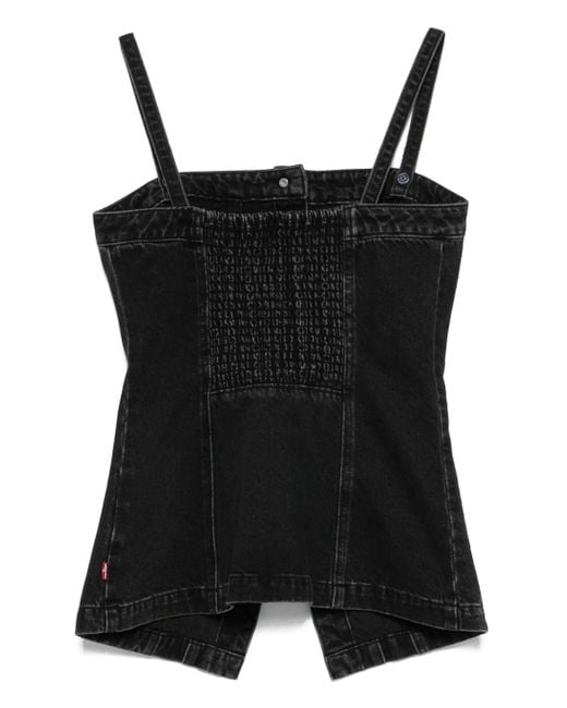 Levi's Black Tailored Bustier Open Mind Vest