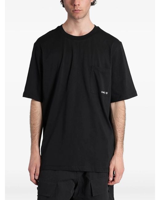 Oamc Peacemaker Black Pocket Tee Stencil Print